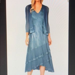 Komarov Asymmetrical Dress with Jacket